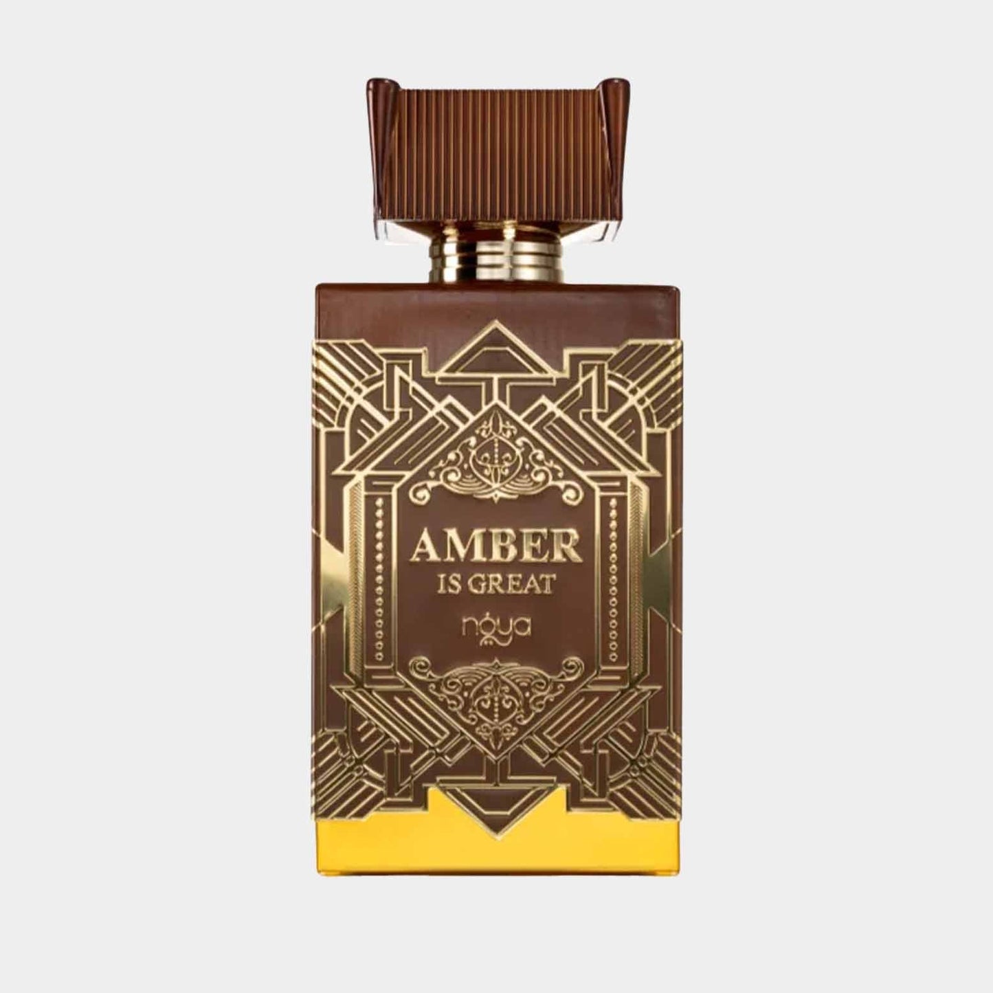 Afnan Perfumes Zimaya Amber Is Great Sample features an elegantly designed bottle with intricate golden patterns, showcasing the luxurious amber fragrance contained within. This sample is perfect for those looking to experience a rich and captivating scent.