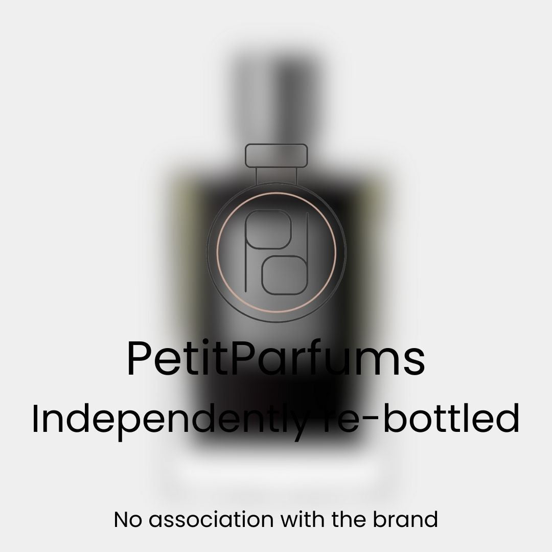 Dark Lord Sample – a sleek, minimalist perfume bottle featuring a dark aesthetic, labeled as an independently re-bottled product with no direct association to the original brand.