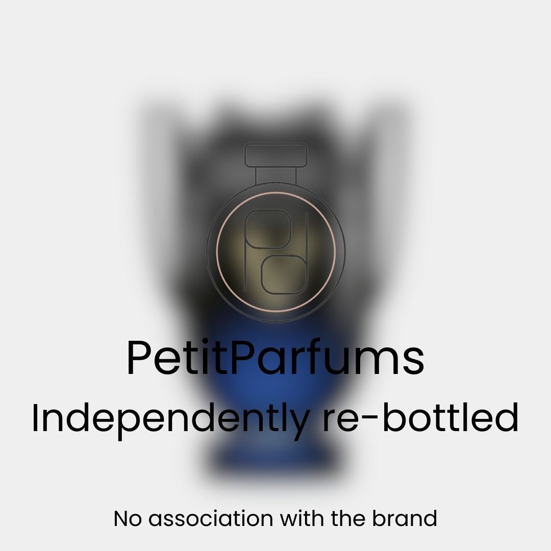 Sample bottle of Invictus Victory Elixir Parfum Intense, featuring re-bottled packaging by PetitParfums, with a blurred background for emphasis.