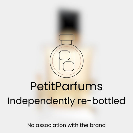 Libre EDP Sample in a sleek bottle, presented by PetitParfums, which indicates it is independently re-bottled with no association to the original brand.