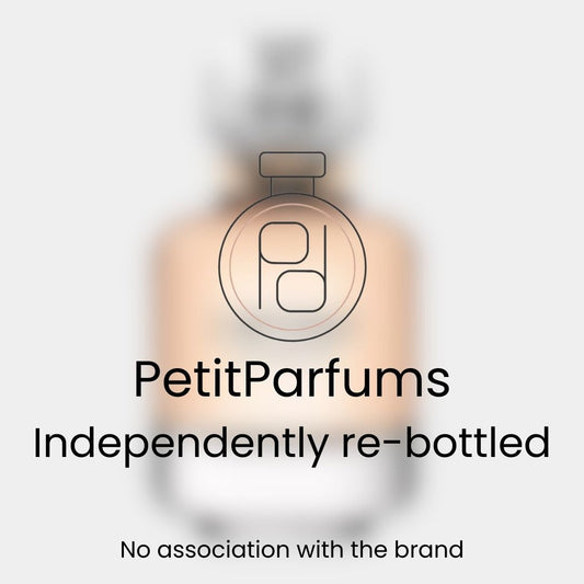 L'Interdit EDP Sample from PetitParfums, featuring a minimalist re-bottled design, ideal for fragrance enthusiasts. The sample highlights the elegant essence of the original scent.