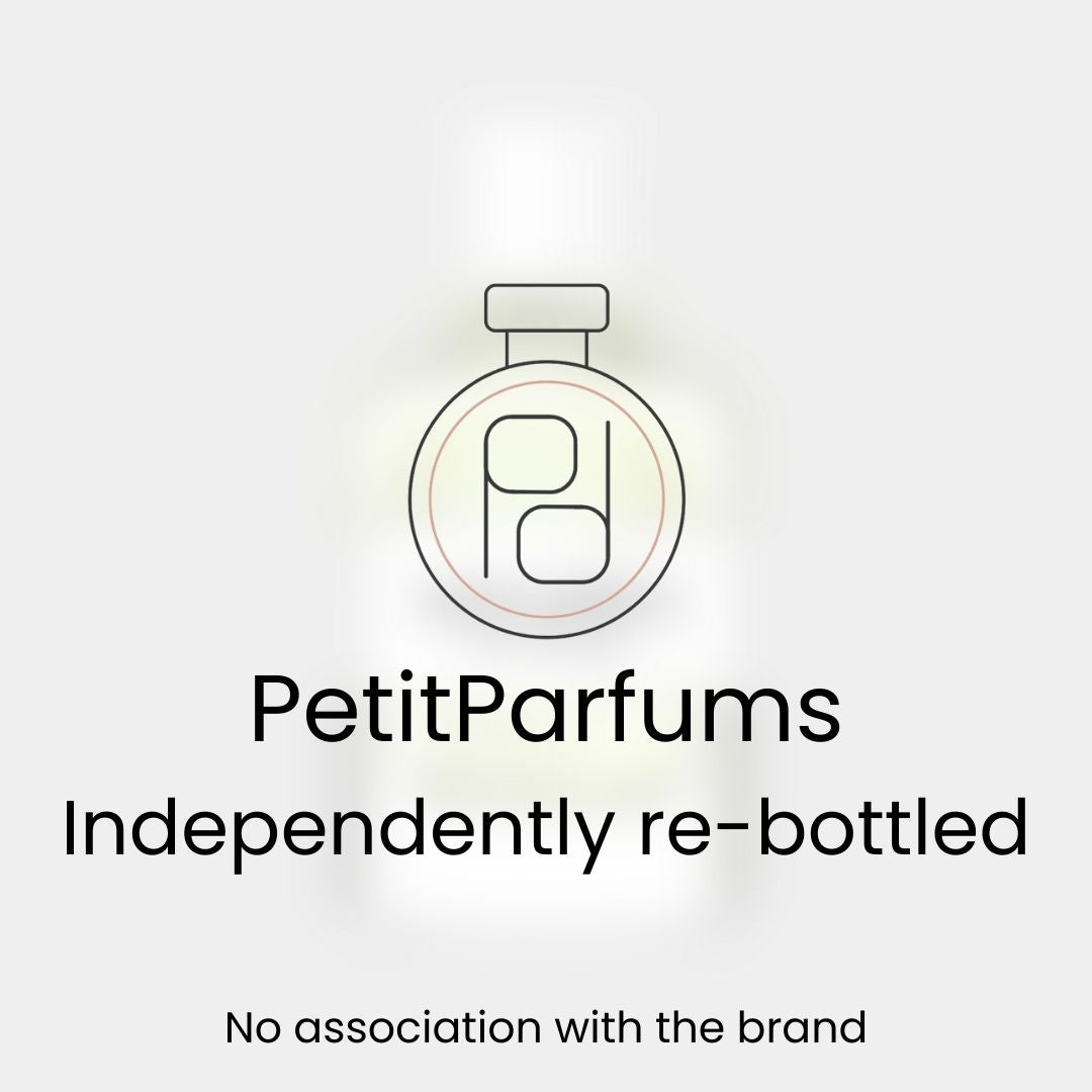 Gentleman EDT Cologne Sample by PetitParfums, presented in a minimalist re-bottled design, indicating no association with the original brand.