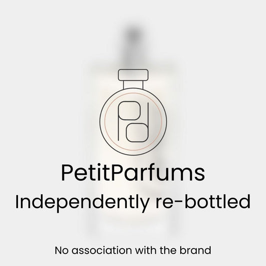 Declaration EDT Sample by PetitParfums, featuring a minimalist design with a re-bottled label, indicating no association with the brand.