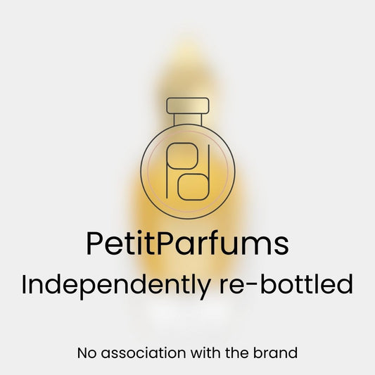Shooting Stars Cruz del Sur II Sample by PetitParfums, showcased in an elegantly designed bottle. The label indicates it is independently re-bottled with no association to the original brand.