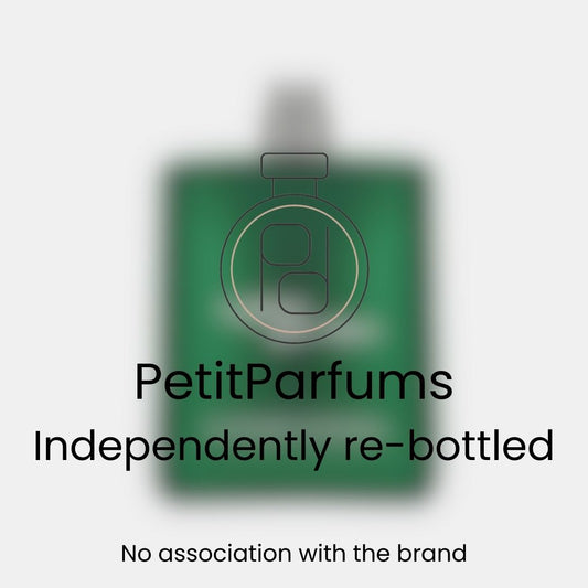 Cyber Garden Sample fragrance in a green bottle, presented by PetitParfums, indicating it has been independently re-bottled with no association to the original brand.