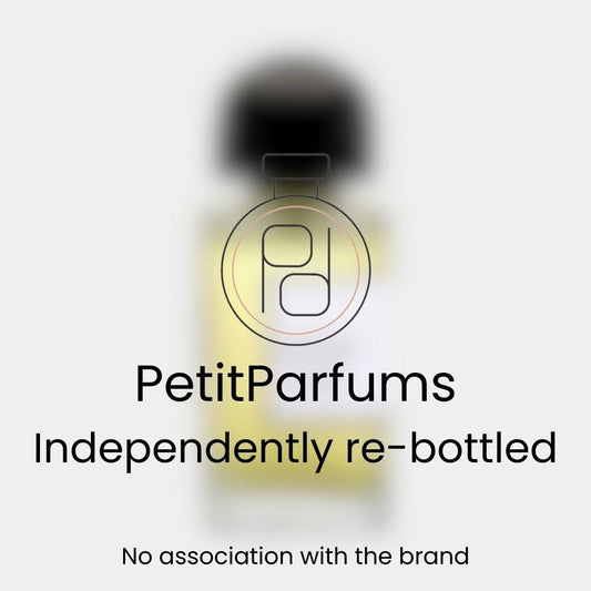 Pas Ce Soir Sample by PetitParfums, independently re-bottled with no association to the original brand, showcased in a blurred bottle design.
