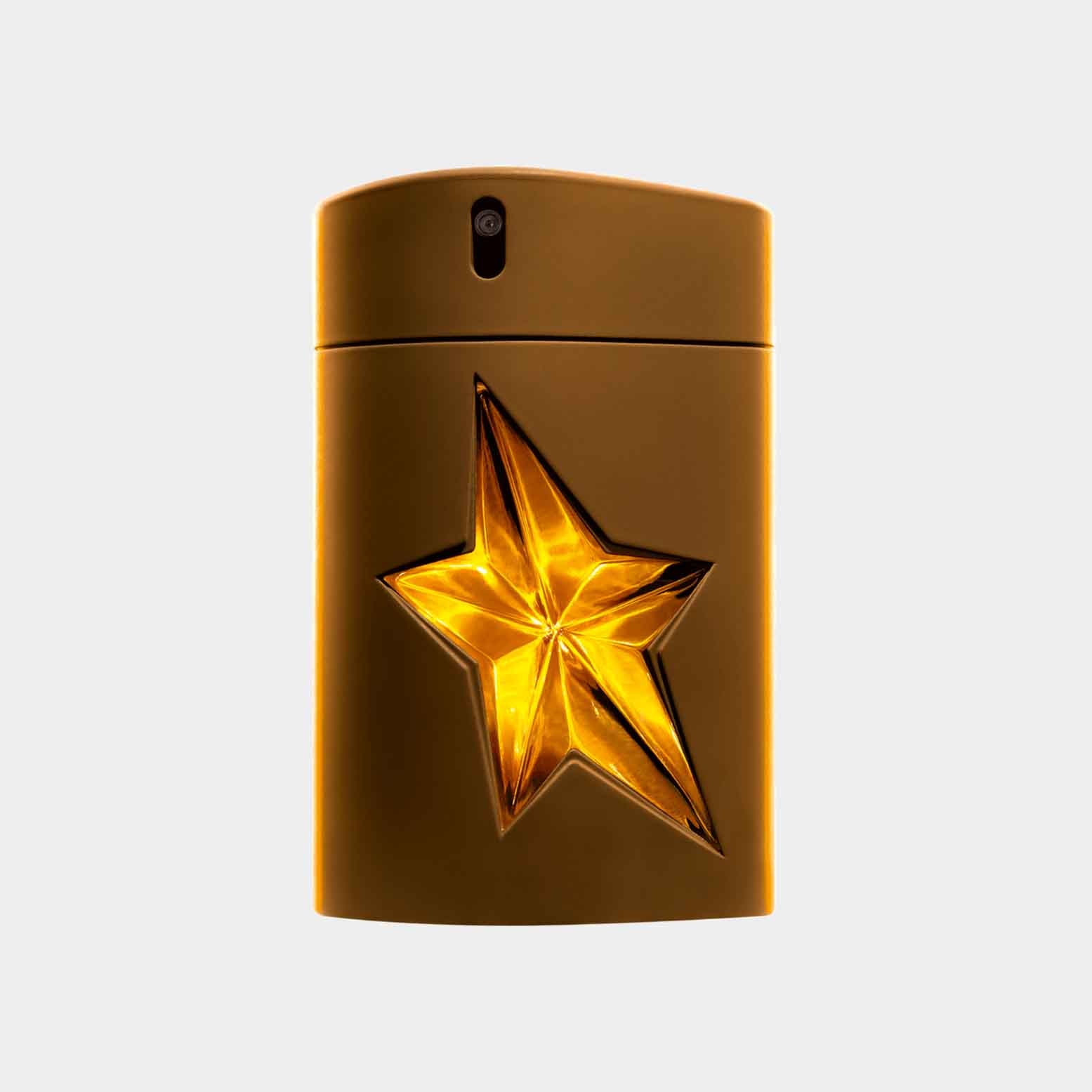 Thierry Mugler A*Men Pure Havane (Form 3) sample, featuring a sculpted brown bottle with a prominent golden star design.
