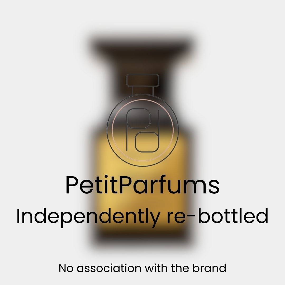 Venetian Bergamot Sample presented in a sleek, dark bottle with a minimalist design, showcasing its elegant fragrance.
