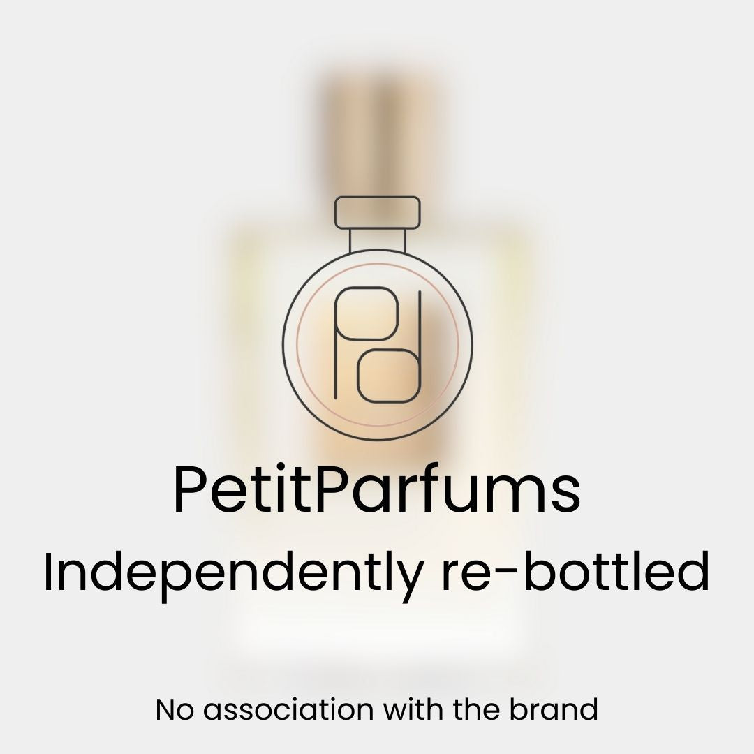 Liaisons Dangereuses Sample by PetitParfums, presented in a minimalist, independently re-bottled format, with a simple logo featured prominently.