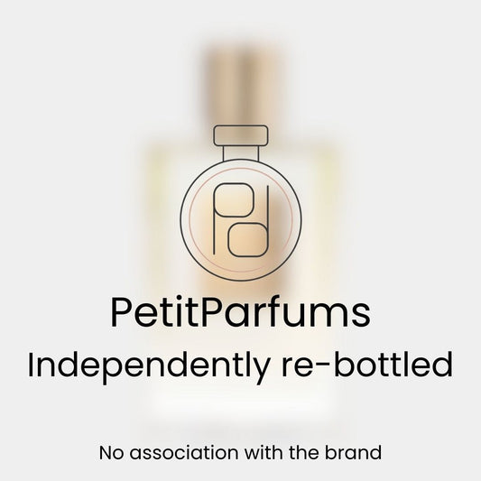 Liaisons Dangereuses Sample by PetitParfums, presented in a minimalist, independently re-bottled format, with a simple logo featured prominently.