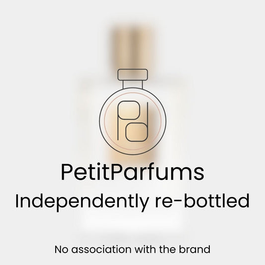 Sample of Good Girl Gone Bad Extreme by PetitParfums, presented in a minimalist re-bottled design with a classic bottle icon and a clear label indicating no association with the brand.